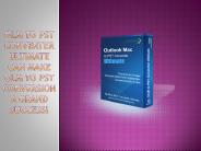 Convert OLM Mail to PST Data