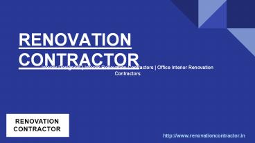 Renovation Contractor