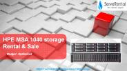 HPE StorageWorks MSA1040 Storage  rental