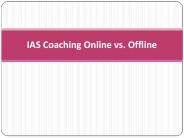 IAS Coaching Online Coaching vs. Coaching Centres