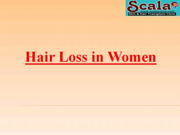 hair loss in women