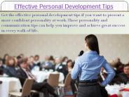 Effective Personal Development Tips