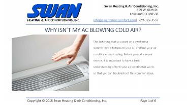 Why isn't my AC blowing cold air?