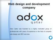 Web design and development company