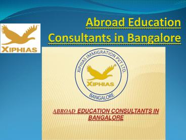 Abroad Education Consultants in Bangalore