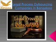 Legal Process Outsourcing Companies in Bangalore
