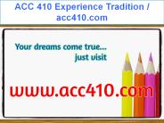 ACC 410 Experience Tradition / acc410.com