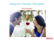 Dating Girl in Mumbai- Phone4date