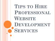 Hire Professional Website Development Services for Your Organization