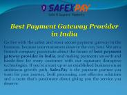 Best Payment Gateway Provider in India