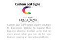 Led Display Signs - Customled Signs PowerPoint PPT Presentation