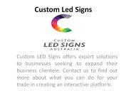 Led Display Signs - Customled Signs