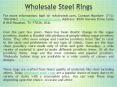 wholesale steel rings PowerPoint PPT Presentation