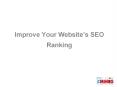 Improve Your Website’s SEO Ranking PowerPoint PPT Presentation