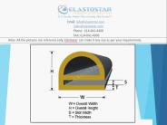 E Shaped Silicone Rubber Gaskets Elastostar