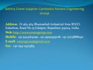 Gantry Crane Supplier Cambodia Rosava Engineering Group (1)