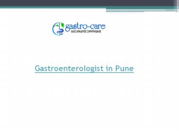 Gastroenterologist in Pune | Dr. Nachiket Dubale