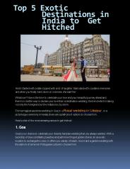 Destination Wedding Planner in India