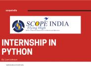 Internship In Python.