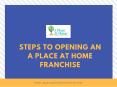 The process of Starting Franchise | A Place At Home Franchise PowerPoint PPT Presentation