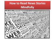 How to Read News Stories Mindfully
