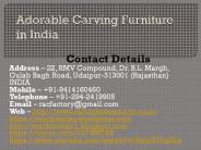 Adorable Carving Furniture in India