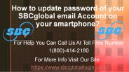 How to update password of your SBCglobal email Account on your smartphone?
