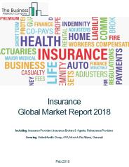 Insurance Global Market Report 2018