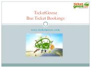 Bus Ticket Bookings!