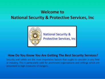 Security Guard Companies Dallas, Security Services in Dallas
