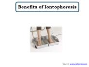 Benefits of Iontophoresis