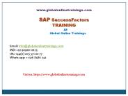 SAP SuccessFactors Training | SAP SuccessFactors Online Training