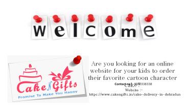 Are you looking for an online website for your kids to order their favorite cartoon character cake?