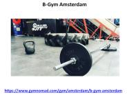 B-Gym Amsterdam