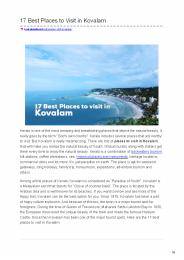 17 BEST PLACES TO VISIT IN KOVALAM