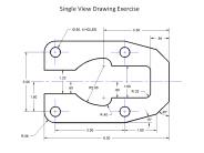 Latch Plate 1-View Drawing