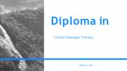 Diploma in Clinical Massage Therapy