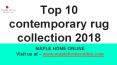 Area Rugs Contemporary Collection by Maple Home 2018 PowerPoint PPT Presentation