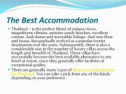 The Best Accommodation