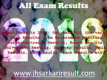 All Exam Results