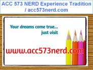 ACC 573 NERD Experience Tradition / acc573nerd.com