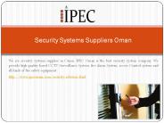 Security Systems Suppliers Oman