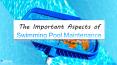The Important Aspects of Swimming Pool Maintenance PowerPoint PPT Presentation