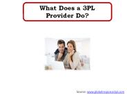 What Does a 3PL Provider Do?