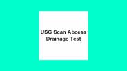 Usg scan abcess drainage test