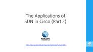 The Applications of SDN in Cisco (Part 2)