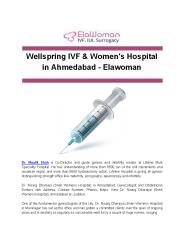 Wellspring IVF & Women's Hospital in Ahmedabad - Elawoman