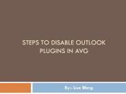 Steps to disable outlook plugins in AVG