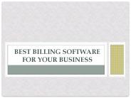 best billing software for your business