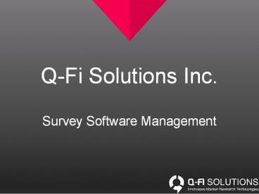 Survey Software Packages